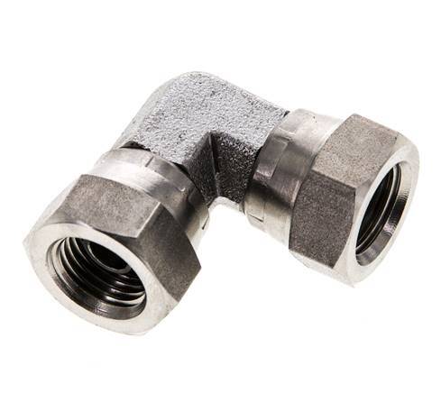 L-Koppeling G1/4" Binnendraad Hoge Druk RVS 350bar Hydrauliek