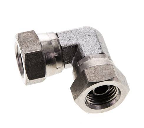 L-Koppeling G1/4" Binnendraad Hoge Druk RVS 350bar Hydrauliek