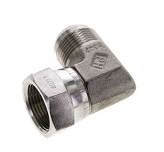 90° JIC L-Koppeling UN 1-5/16''-12 Buitendraad X Binnendraad RVS 170bar