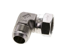 90° JIC L-Koppeling UN 1-5/16''-12 Buitendraad X Binnendraad RVS 170bar