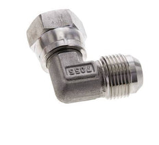 90° JIC L-Koppeling UN 1-1/16''-12 Buitendraad X Binnendraad RVS 210bar