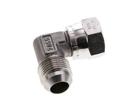 90° JIC L-Koppeling UN 1-1/16''-12 Buitendraad X Binnendraad RVS 210bar