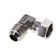 90° JIC L-Koppeling UN 1-1/16''-12 Buitendraad X Binnendraad RVS 210bar