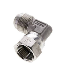 90° JIC L-Koppeling UN 1-1/16''-12 Buitendraad X Binnendraad RVS 210bar