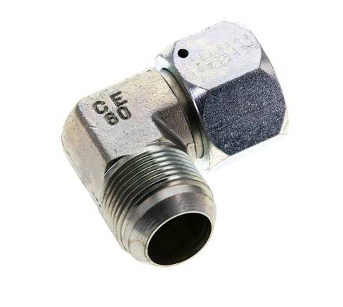 90° JIC L-Koppeling UN 1-5/16''-12 Buitendraad X Binnendraad Staal 170bar