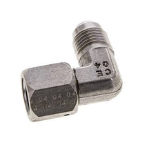 90° JIC L-Koppeling UNF 9/16''-18 Buitendraad X Binnendraad RVS 275bar