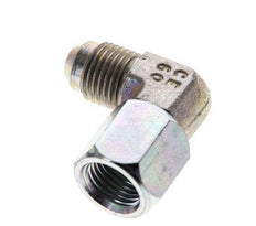 90° JIC L-Koppeling UNF 1/2''-20 Buitendraad X Binnendraad Staal 275bar