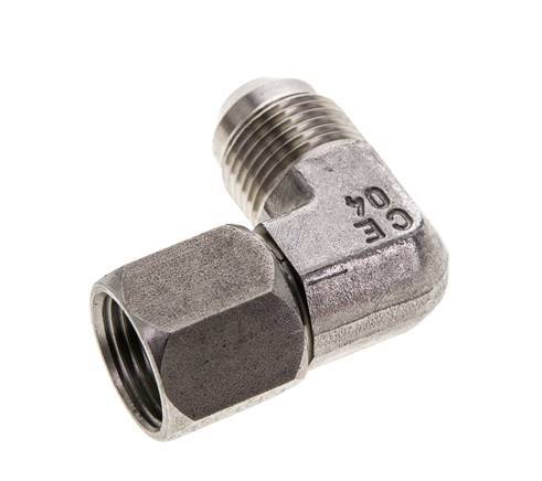 90° JIC L-Koppeling UNF Koppeling 3/4''-16 Buitendraad X Binnendraad RVS 275bar