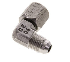 90° JIC L-Koppeling UNF 1/2''-20 Buitendraad X Binnendraad RVS 275bar