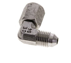 90° JIC L-Koppeling UNF 7/16''-20 Buitendraad X Binnendraad RVS 310bar
