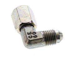 90° JIC L-Koppeling UNF 7/16''-20 Buitendraad X Binnendraad Staal 310bar