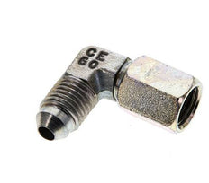 90° JIC L-Koppeling UNF 7/16''-20 Buitendraad X Binnendraad Staal 310bar