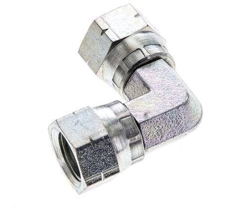 90° JIC L-Koppeling UNF 9/16''-18 Staal 275bar