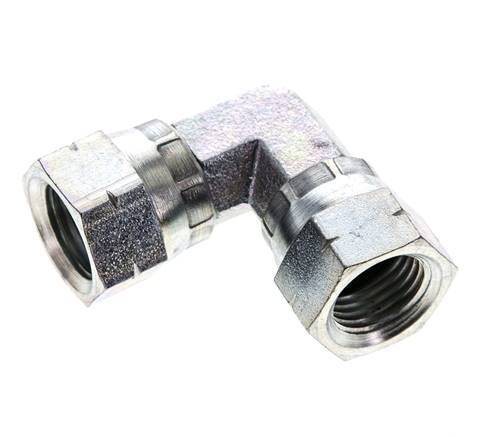 90° JIC L-Koppeling UNF 9/16''-18 Staal 275bar