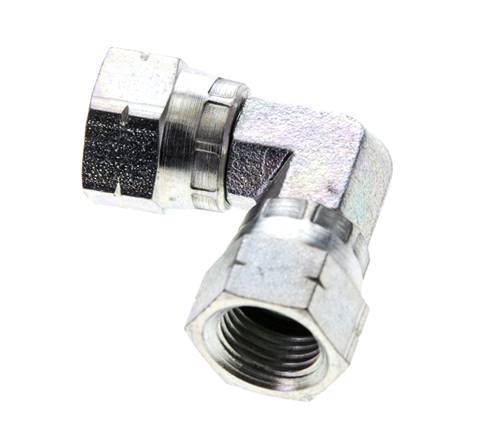 90° JIC L-Koppeling UNF 9/16''-18 Staal 275bar