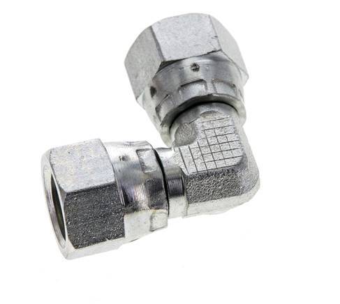 90° JIC L-Koppeling UNF 1/2''-20 Staal 275bar