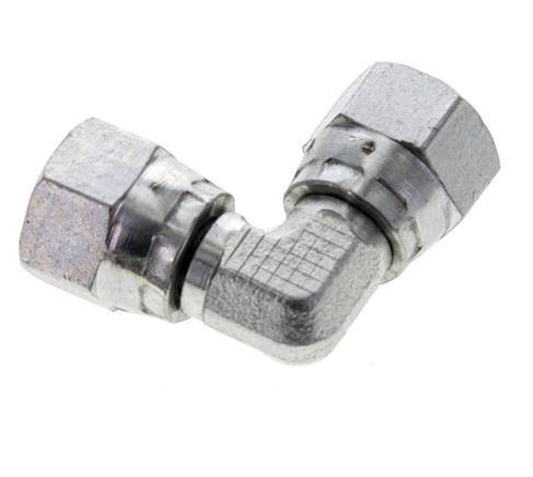 90° JIC L-Koppeling UNF 1/2''-20 Staal 275bar