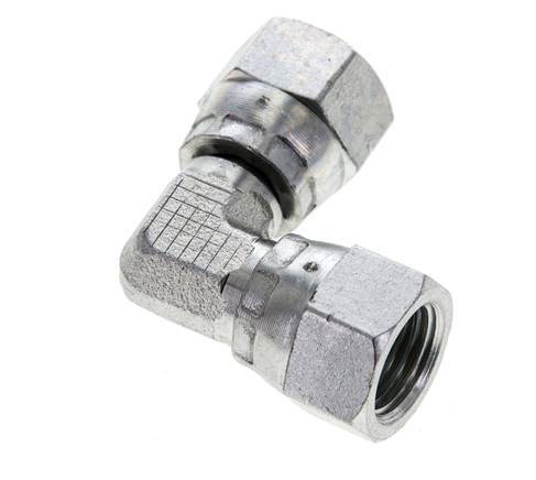 90° JIC L-Koppeling UNF 1/2''-20 Staal 275bar