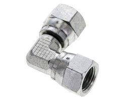 90° JIC L-Koppeling UNF 1/2''-20 Staal 275bar