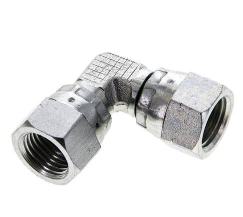 90° JIC L-Koppeling UNF 1/2''-20 Staal 275bar