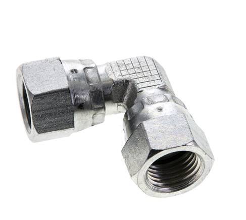 90° JIC L-Koppeling UNF 1/2''-20 Staal 275bar