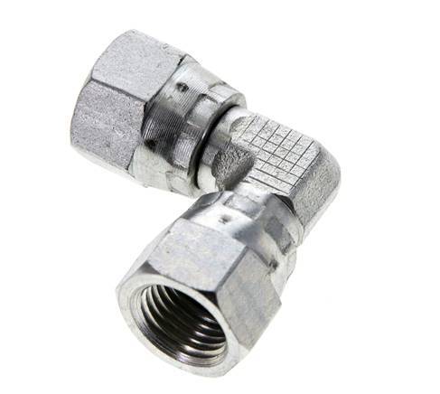 90° JIC L-Koppeling UNF 1/2''-20 Staal 275bar