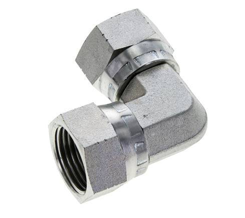 90° JIC L-Koppeling UN 1-1/16''-12 Staal 210bar
