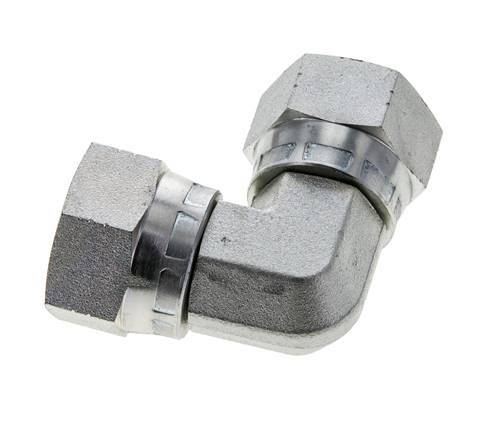 90° JIC L-Koppeling UN 1-1/16''-12 Staal 210bar