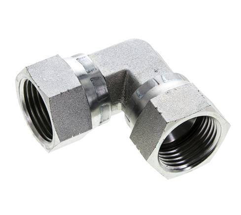 90° JIC L-Koppeling UN 1-1/16''-12 Staal 210bar