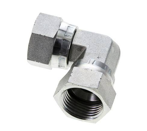 90° JIC L-Koppeling UN 1-1/16''-12 Staal 210bar