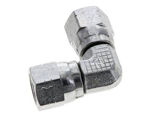 90° JIC L-Koppeling UNF 7/16''-20 Staal 310bar