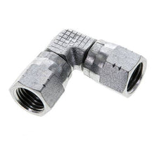 90° JIC L-Koppeling UNF 7/16''-20 Staal 310bar