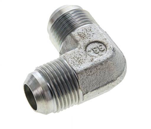 90° JIC L-Koppeling UN 1-1/16''-12 Buitendraad Staal 350bar
