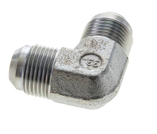 90° JIC L-Koppeling UN 1-1/16''-12 Buitendraad Staal 350bar