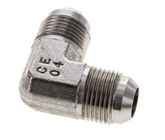 90° JIC L-Koppeling UNF 7/8''-14 Buitendraad RVS 350bar