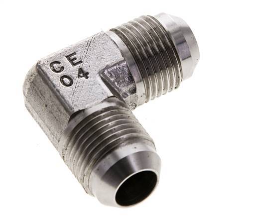 90° JIC L-Koppeling UNF 7/8''-14 Buitendraad RVS 350bar