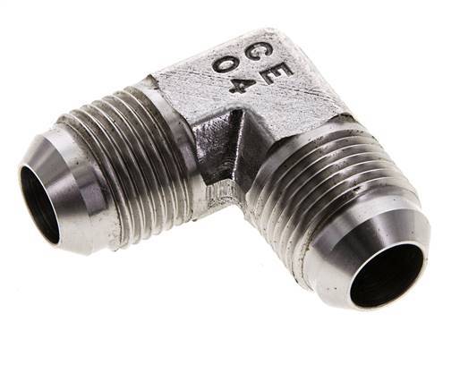 90° JIC L-Koppeling UNF 7/8''-14 Buitendraad RVS 350bar