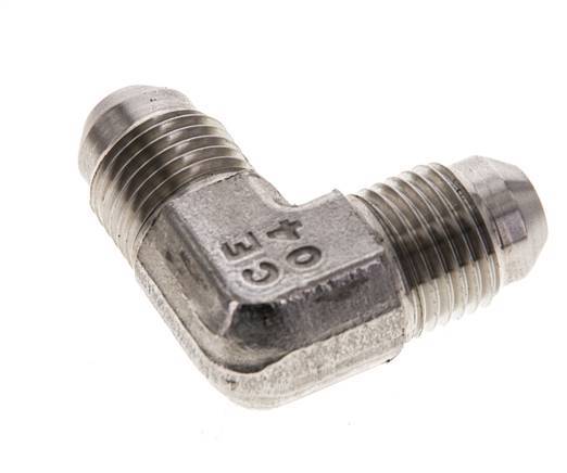 90° JIC L-Koppeling UNF 1/2''-20 Buitendraad RVS 450bar