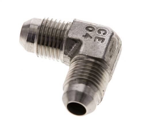 90° JIC L-Koppeling UNF 1/2''-20 Buitendraad RVS 450bar