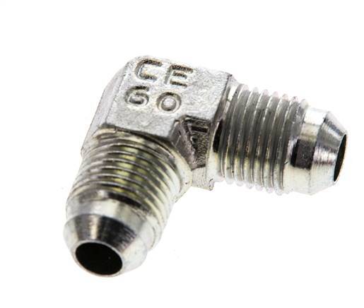 90° JIC L-Koppeling UNF 1/2''-20 Buitendraad Staal 450bar