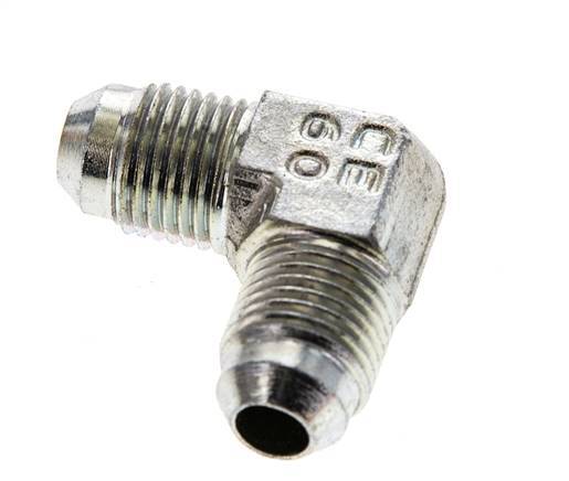 90° JIC L-Koppeling UNF 1/2''-20 Buitendraad Staal 450bar