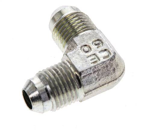 90° JIC L-Koppeling UNF 1/2''-20 Buitendraad Staal 450bar