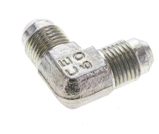 90° JIC L-Koppeling UNF 1/2''-20 Buitendraad Staal 450bar