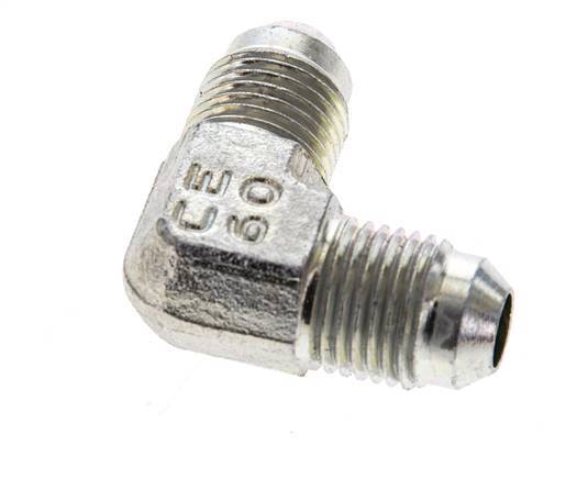 90° JIC L-Koppeling UNF 1/2''-20 Buitendraad Staal 450bar