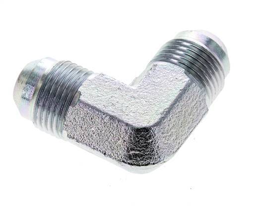 90° JIC L-Koppeling UNF 3/4''-16 Buitendraad Staal 350bar