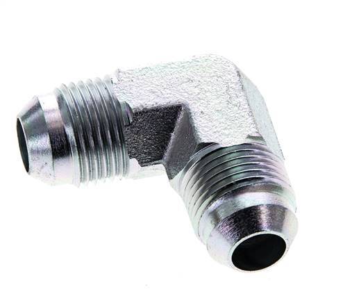 90° JIC L-Koppeling UNF 3/4''-16 Buitendraad Staal 350bar