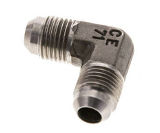90° JIC L-Koppeling UNF 9/16''-18 Buitendraad RVS 350bar