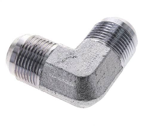 90° JIC L-Koppeling UN 1-3/16''-12 Buitendraad Staal 170bar