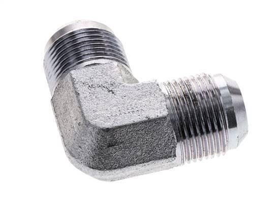 90° JIC L-Koppeling UN 1-3/16''-12 Buitendraad Staal 170bar