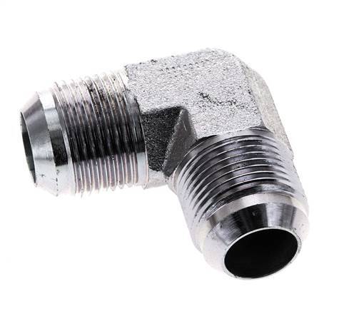 90° JIC L-Koppeling UN 1-3/16''-12 Buitendraad Staal 170bar